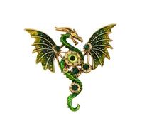 Stylish Dragon Shaped Brooch Unisex Fashion Accessory Sturdy Electroplated Alloy for Gift Giving Occasions Stylish Dragon Shaped Brooch