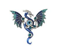 Stylish Dragon Shaped Brooch Unisex Fashion Accessory Sturdy Electroplated Alloy For Gift Giving Occasions Dragon Shaped Pin Jewelry