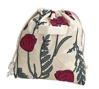 Stylish Drawstring Toiletry Organized Bag with Japanese Flower Print Cosmetic Bag Storage Pouches for Men and Women Drawstring Pouches