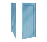 Stylish Dual Saloon Cafe Swinging DoorsHalf Wood Interior Entrance Doors for Kitchen & Bar 24/30/32/36 Inch Decorative Partition (Blue 120x100cm)