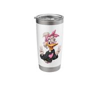 Stylish Duck Cartoon Funny Animal Pink Bandana Playful Sharp Stainless Steel Insulated Tumbler