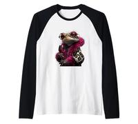 Stylish Duck Pair Fashion Animal Wine Glass Graphic Ducks Raglan Baseball Tee
