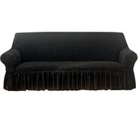 Stylish Durable Fabric Couch Covers, Super Stretch Non-Slip Sofa Slipcover With Skirt, Furniture Protector For Sectional Sofa(Size:3 Seater/190-230cm,Color:M)