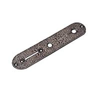 Stylish Electric Guitar Control Plate Metal Carved Replacement for TL TELE - and Versatile (Silver) (Gold) (Black)