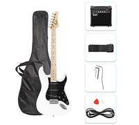 Stylish Electric Guitar Kit with Black Pickguard Sunset Color - Complete Set with 20W Speaker Bag Strap & Accessories