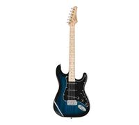 Stylish Electric Guitar Kit with Black Pickguard Sunset Color - Complete Set with 20W Speaker Bag Strap & Accessories