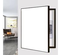 Stylish Electric Panel Cover for Fuse Box, Solid Black Design 14x18in/35x45cm, Perfectly Fits 16-30in Wall Panels, Ideal for Indoor Use, Conceals Unsightly Distributors.
