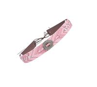 Stylish Embossed Leather Straw Belt Headband Resizable Belt Handmade Hats Bands For Trendy Looks Adjustable Headband