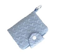 Stylish Embossed Polyester Coin Bag Change The Purse Perfect For Professionals Appreciate The Quality And Detail Portable Purse, Blue, standard size