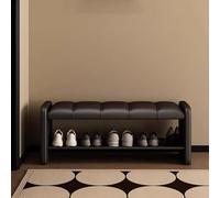 Stylish Entryway Bench with Soft Cushion & Leather Seats - Versatile Shoe Rack for Bedroom, Living Room, Hallway & Balcony - Perfect Solution for nized Spaces