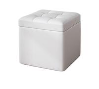 Stylish Entryway Shoe Bench - Versatile Low Stool for Living Room & Outdoor Use, Fabric & Leather Footstool, Perfect for Shoe Changing at the Door (09)