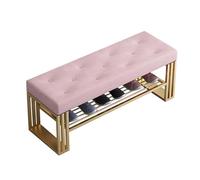 Stylish Entryway Shoe Bench with Cushioned Seat Ottoman Storage & Hallway 100x25cm Multi-Functional Footwear Rack for Bedroom & Living Room