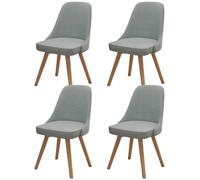Stylish Ergonomic Leather Swivel Chairs 360° Rotatable Set of 4 Perfect for Dining Room Bedroom Office Modern Living Room Furniture