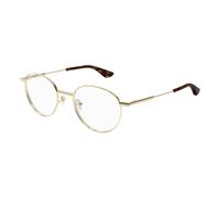 Stylish Eyeglasses Am0502O in Black, unisex, Alexander McQueen, Glasses, Yellow, 53 MM, Accessories 53 MM