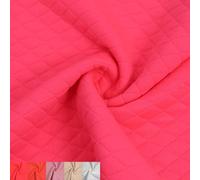 Stylish FABRIC 220 GSM 60" Poly Spandex Jacquard Fabric by The Yard - Mediumweight, 2-Way Stretch, Breathable for Apparel, Upholstery, Draperies, DIY, Quilting & Crafts, Hot Pink Neon 10 Yards