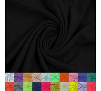 Stylish FABRIC 60" Wide Jersey Knit Fabric by The Yard-4-Way Stretch, 200GSM, Medium Weight-Soft & Breathable-Apparel, Accessories, Maternity & Decorations, Rayon, Spandex, Black, 3 Yards
