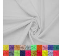 Stylish FABRIC 60" Wide Rayon Spandex Jersey Knit Fabric by The Yard-4-Way Stretch, 200GSM, Medium Weight-Soft & Breathable-Apparel, Accessories, Maternity & Decorations, White 1 Yard