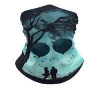 Stylish Face Shield, Facial Shield Couple Silhouette Breathable Face Cover for Climbing Men Workout