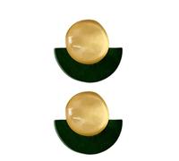 Stylish Fan Shaped Earrings Craft From Sturdy Resin Materials Accessory For Trendy Women With Tastes For Fashion Personalize Fashion Accessories