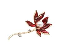 Stylish Fashion Pins Flower Brooch for Women - Delicate Floral Design, Ideal for Adding Elegance to Any Outfit, Suitable for Weddings, Anniversaries, and Casual Wear, Standard, Copper, no gemstone