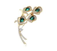 Stylish Fashion Pins Flower Brooch for Women - Delicate Floral Design, Ideal for Adding Elegance to Any Outfit, Suitable for Weddings, Anniversaries, and Casual Wear, Standard, Copper, no gemstone