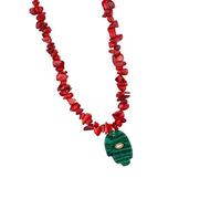 Stylish Fatima Hand Necklace Symbolizing Protective and Good Luck in Elegant Tone with Sturdy Nature Stones Materials