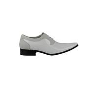 Stylish Faux Leather Formal Lace-Up Oxfords XPOSED White 9.5-Narrow Fit