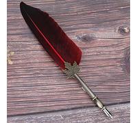 Stylish Feather Dip Pen with Stainless Steel Nib Ideal for Calligraphy