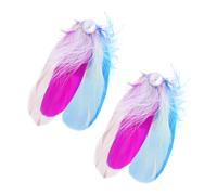 Stylish Feathered Artificial Pearls Hair Clip Side Pin For Theme Parties And Elegant Event Gatherings Stage Headpiece