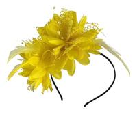 Stylish Feathered Headdress Halloween Festival Headband Flower Hair Decoration For Daily Wear And Special Occasion
