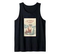 Stylish Ferret Do What I Want Sailing Luxury Style Tank Top