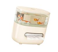 Stylish Fish Tanks Tissue Dispenser 2 in 1 Model Featuring Drain Hole for Maintenance Release Use Ideal As Living Room Decors Piece Tissue Holder