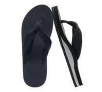Stylish Flip Flops for Women Flip Flops for Women with Yoga Mat Comfortable Summer Beach Walking Thong Cushion Sandals Indoor Outdoor for Indoor & Outdoor Holiday Summer Vocation (Black, 7.5)