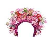 Stylish Flower Headband Hair Accessory Chinese Hair Decoration For Photoshoot And Traditional Costume Double Sided Fabric Hairband
