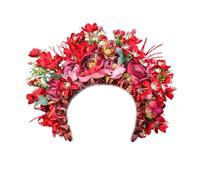 Stylish Flower Headband Hair Accessory Chinese Hair Decoration For Photoshoot And Traditional Costume Double Sided Fabric Hairband