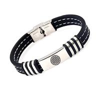 Stylish Flower of Life Bracelet for Woman Men Powerful Mandala Chakra Seed of Life Endless Circles Energy Yoga Bangle Sacred Geometry Jewellery Reminder, 8.26 Inch