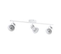 Stylish Flush 3-Spot Ceiling Light In White With Gu10 Bulbs Included