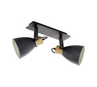 Stylish Flush Ceiling Light In Anthracite Cream With E27 Bulb Holder