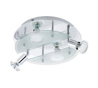 Stylish Flush Ceiling Light With Chrome And Satin Glass For Modern Homes
