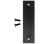 Stylish Flush Sliding Barn Door Finger Pull Handle Hardware, No Carving Necessary