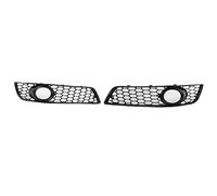 Stylish fog light grille A3 8P 2009-2013 for Glossy Black Car Front Fog Light Grille Cover Trim Honeycomb Grill(Black)
