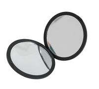 Stylish Foldable Vanity Mirrored with Regular Glass Panel Compact Cosmetic Tool Handheld Handbag Round Makeup Pocket Sized Folding