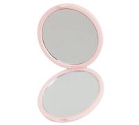 Stylish Foldable Vanity Mirrored with Regular Glass Panel Compact Cosmetic Tool Handheld Handbag Round Makeup Pocket Sized Folding