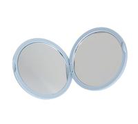 Stylish Foldable Vanity Mirrored with Regular Glass Panel Compact Cosmetic Tool Handheld Handbag Round Makeup Pocket Sized Folding