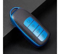 Stylish For TPU Leather Key Cover for Chery For Tiggo 8 Pro, Protection Assured (Blue)