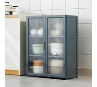 Stylish Free Standing Kitchen Storage Cabinet with Adjustable Shelves Pantry with Doors for Kitchen Living Room & Dining Room (60x30x78cm) - Functional & Space-Saving Solution