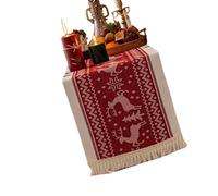 Stylish Fringed Tablecloth For 6 8 Seater Tables Breathable Linen Cotton Fabric Fade Resistant Easy Caring Party Table Cover