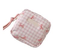 Stylish Geometric Makeup Pouches Polyester Cosmetic Storage Bag for Travel Gym Daily Use Portable Design