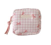 Stylish Geometric Makeup Pouches Polyester Cosmetic Storage Bag for Travel Gym Daily Use Portable Design Delicate Polyester Makeup Carriers