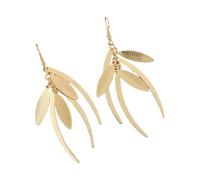 Stylish Geometric Stainless Steel Earrings Unique Design Steel Drop Adornment For Everyday Wear Contemporary Art Inspired